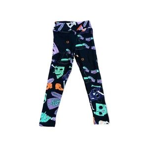S/M Kids LuLaRoe HALLOWEEN Leggings NEW Witch Mask 2-6